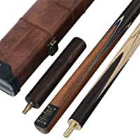 Los mejores  - CUESOUL Clásico Hecho a Mano de 57 Pulgadas Rosewood 3-4 Pieza Snooker Cue Cue + Case y Extensión